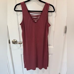 Pink Republic Mauve Strappy V-Neck Mini Dress